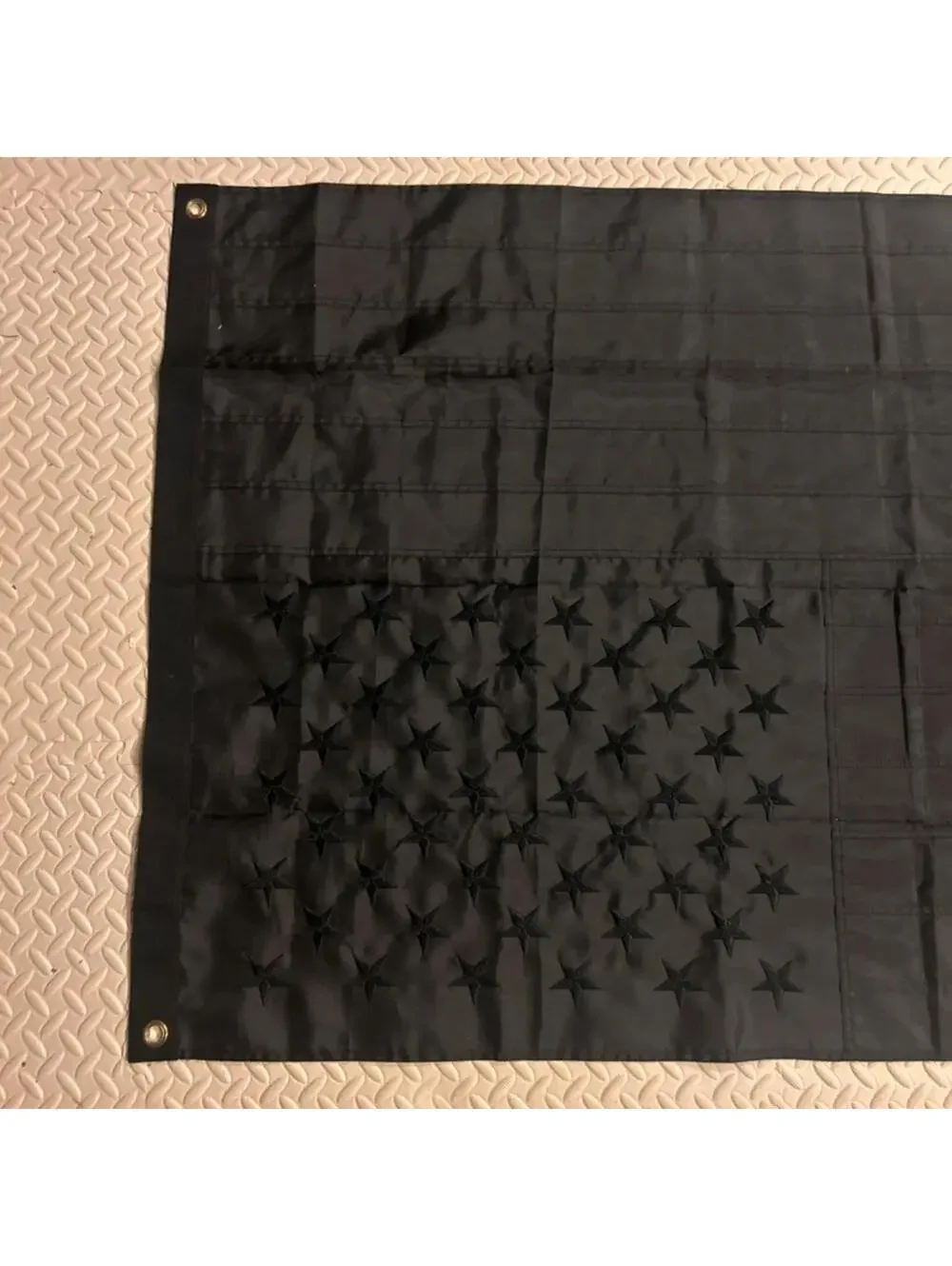 3x5Ft All Black American USA Flag Tactical Decor Blackout